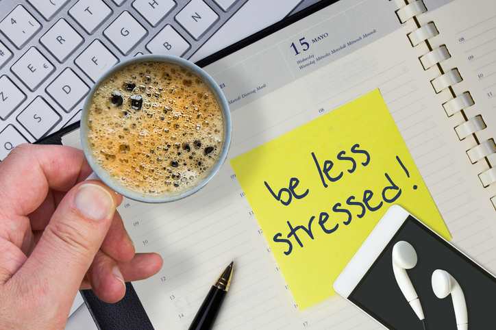 Paper Note With The Words Be Less Stress In Business Desk. How To Get Better Concept